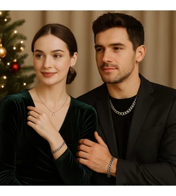 Acél ékszerek karácsonyi szettekhez – ünnepi stílus