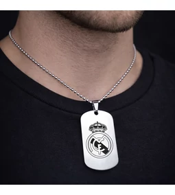 Új focis dögcédulás nyakláncok érkeztek acélból