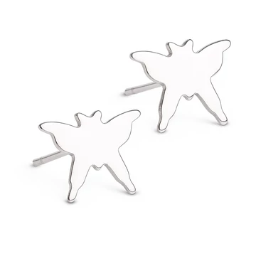 Acél lepke fülbevaló