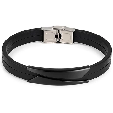 Acél fémlapos férfi karkötő "Mike"