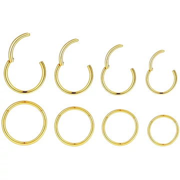 4 részes acél orr piercing szett