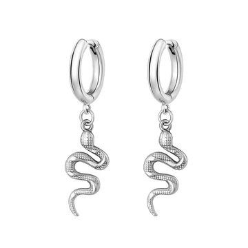 Acél fülbevaló &amp;quot;kígyó&amp;quot;