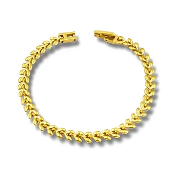 Acél aranyozott karkötő