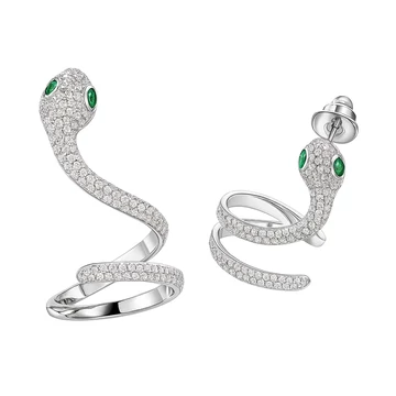 Acél kígyó fülbevaló