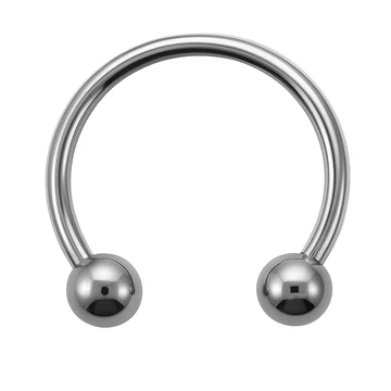 Acél piercing "patkó"