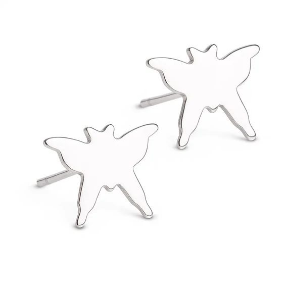 Acél lepke fülbevaló