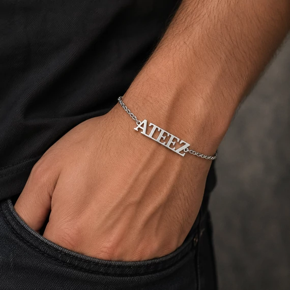 Acél Ateez karkötő