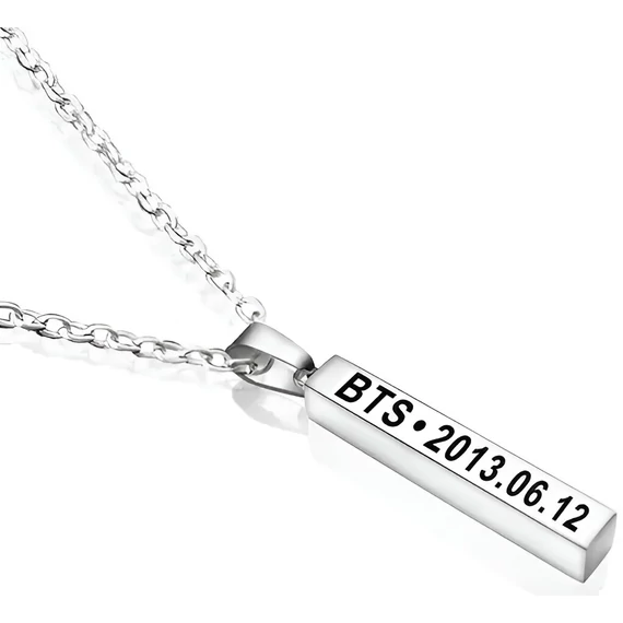 Acél rúd Bangtan Boys nyaklánc