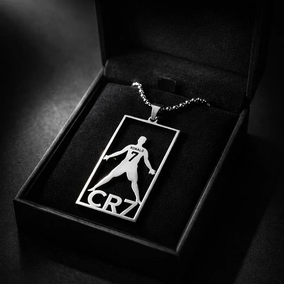 Acél Cristiano Ronaldo nyaklánc (CR7)