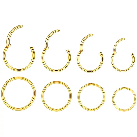 4 részes acél orr piercing szett
