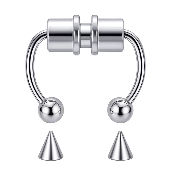 Acél mágneses hamis orr piercing
