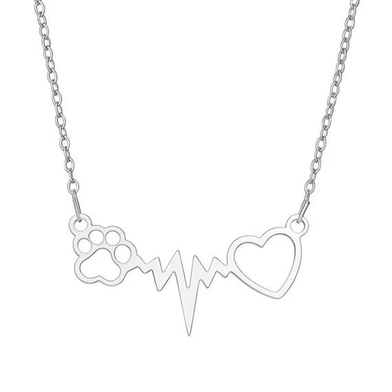 Acél mancsos nyaklánc