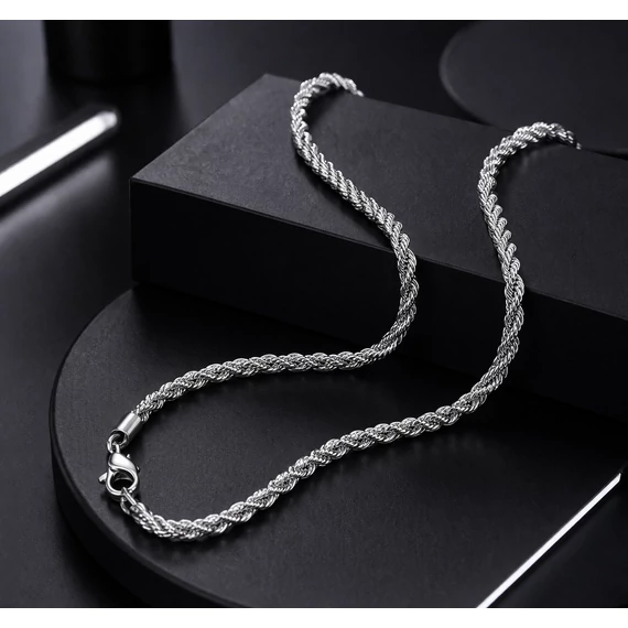 Acél férfi nyaklánc "Rope"