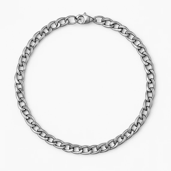 60 cm-es férfi acél nyaklánc