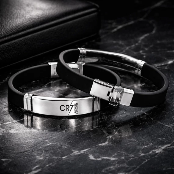 Acél Cristiano Ronaldo karkötő (CR7)