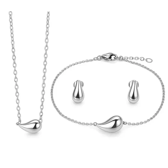 Acél vízcsepp szett