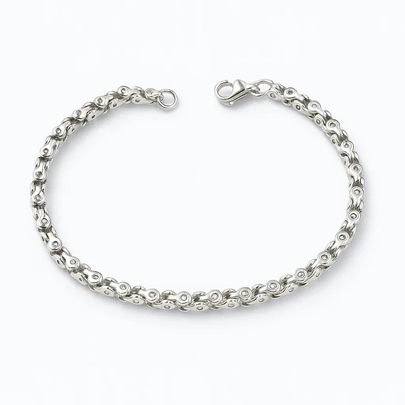 Vékony acél karkötő