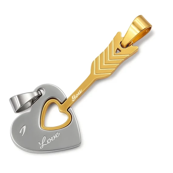 Acél Ámor nyila páros medál