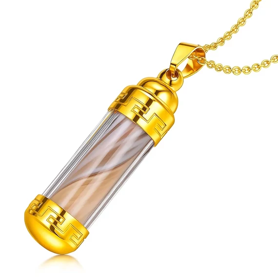 Acél parfümtartó nyaklánc