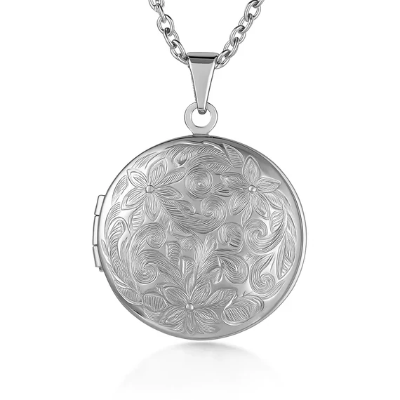 Acél fotótartós nyaklánc