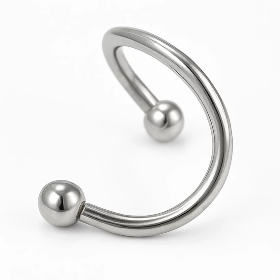 Acél piercing "S"