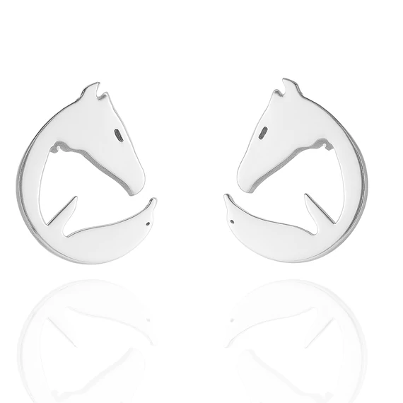 Acél fülbevaló ló