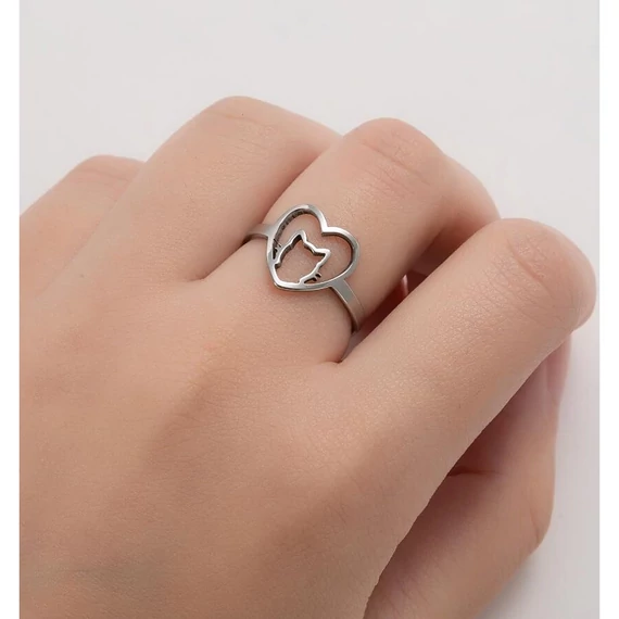 Acél gyűrű macska ujjon