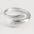  Minimalista ezüst acél gyűrű csepp formával 
