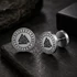 Acél Valknut viking fülbevaló ezüst színű